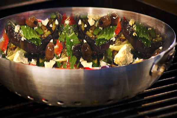 Grilled Vegetable Salad with Feta Cheese