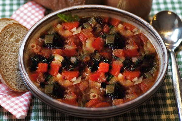 Vegetable Soup with Pasta