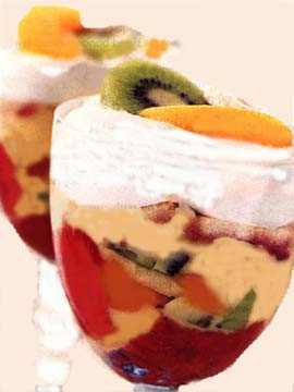 Trifle in a Wine Glasses