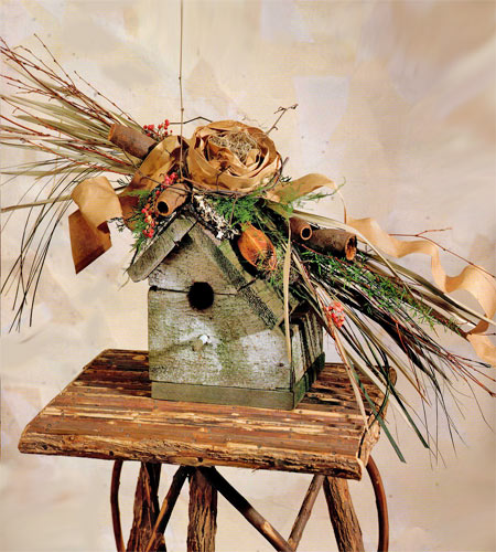 birdhouse arrangement