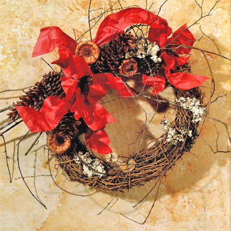 warm winter wreath