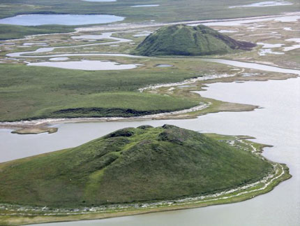 Pingos near Tuktoyaktuk, Northwest Territories, Canada - Author Emma Pike